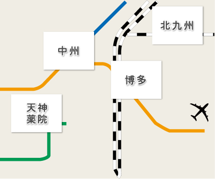 福岡 会議室 路線図