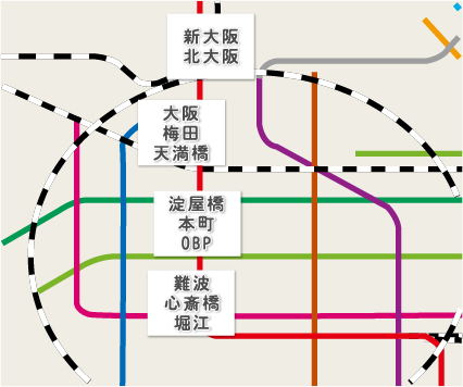 大阪 会議室 路線図